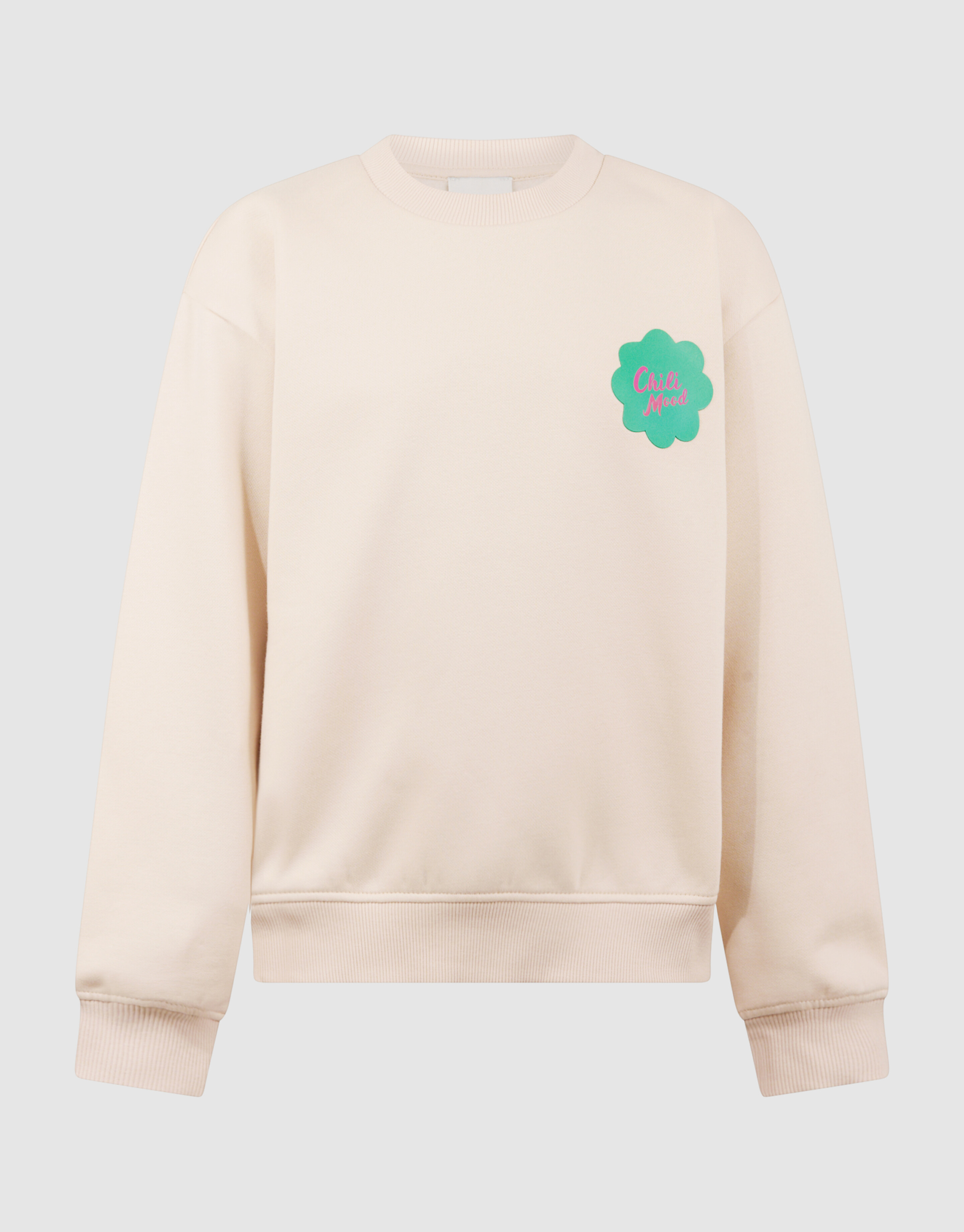 Peper Artwork Sweater Gebroken Wit SHOEBY GIRLS