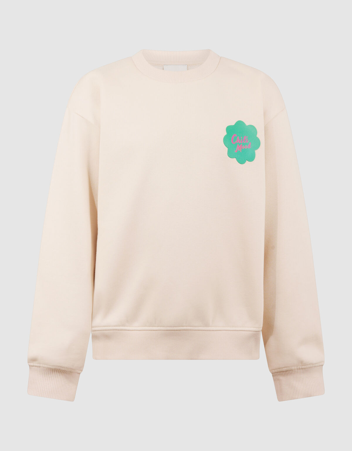 Peper Artwork Sweater Gebroken Wit SHOEBY GIRLS