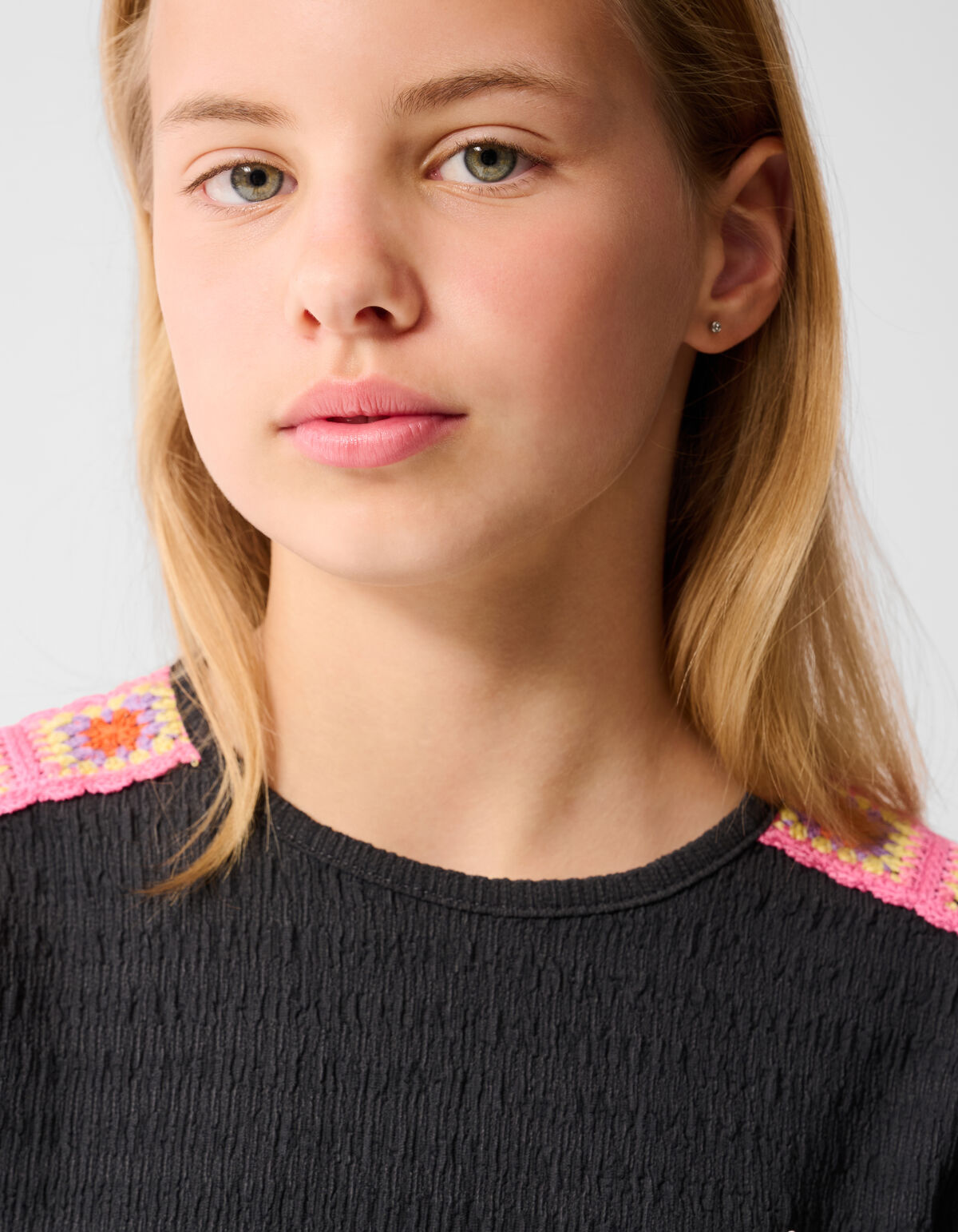 Crinkle Top Donkergrijs SHOEBY GIRLS