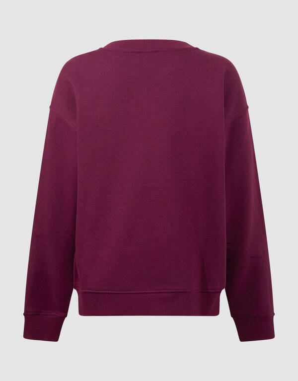 Sporty Sweater Donkerpaars SHOEBY BOYS