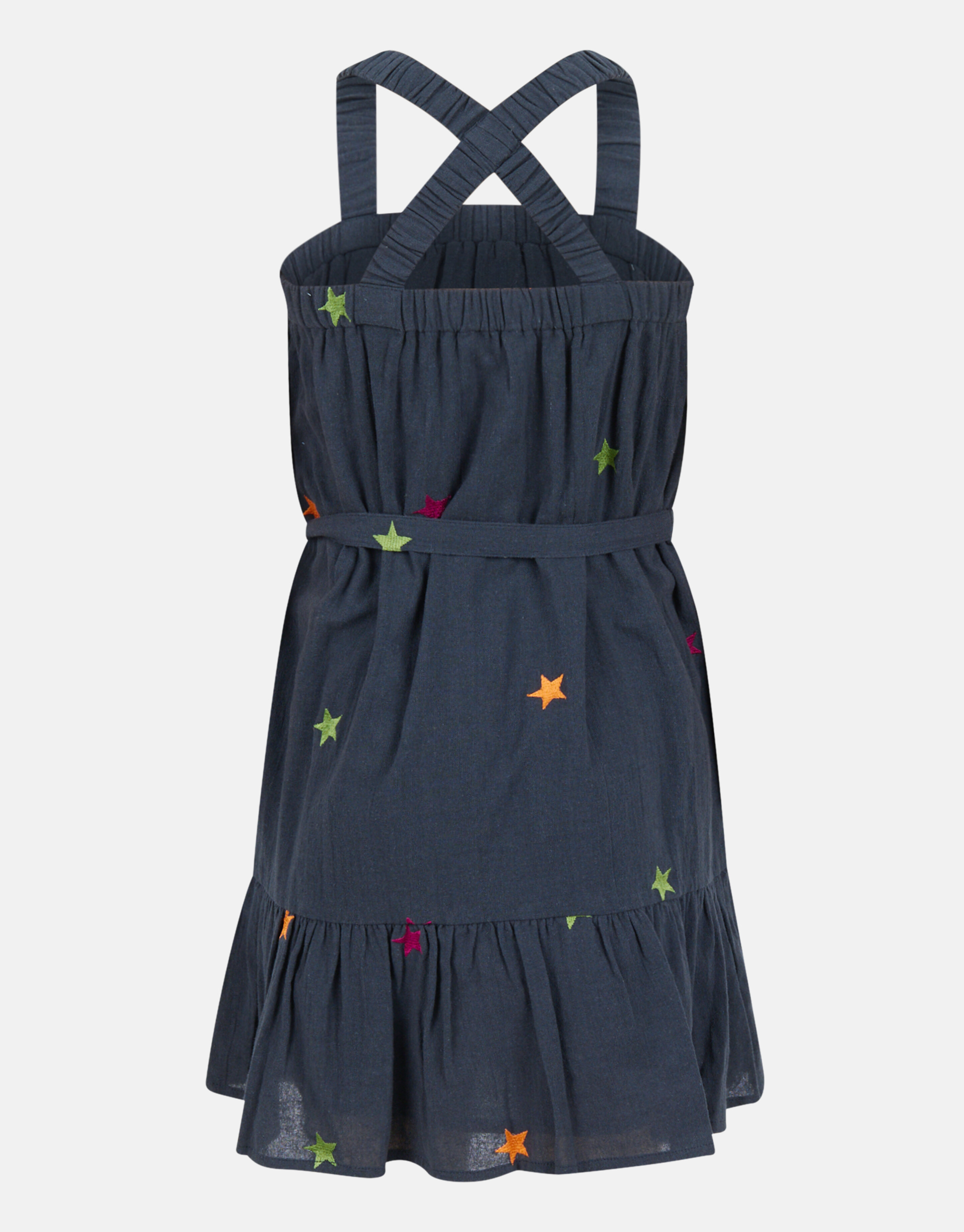 Printed Sterren Jurk Donkergrijs SHOEBY GIRLS
