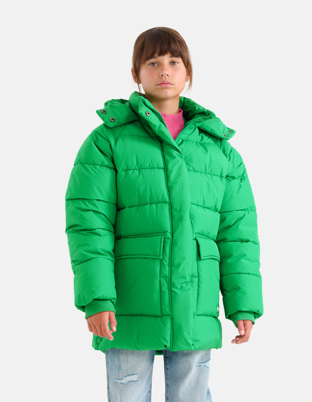 Gewatteerde Jas Groen SHOEBY GIRLS