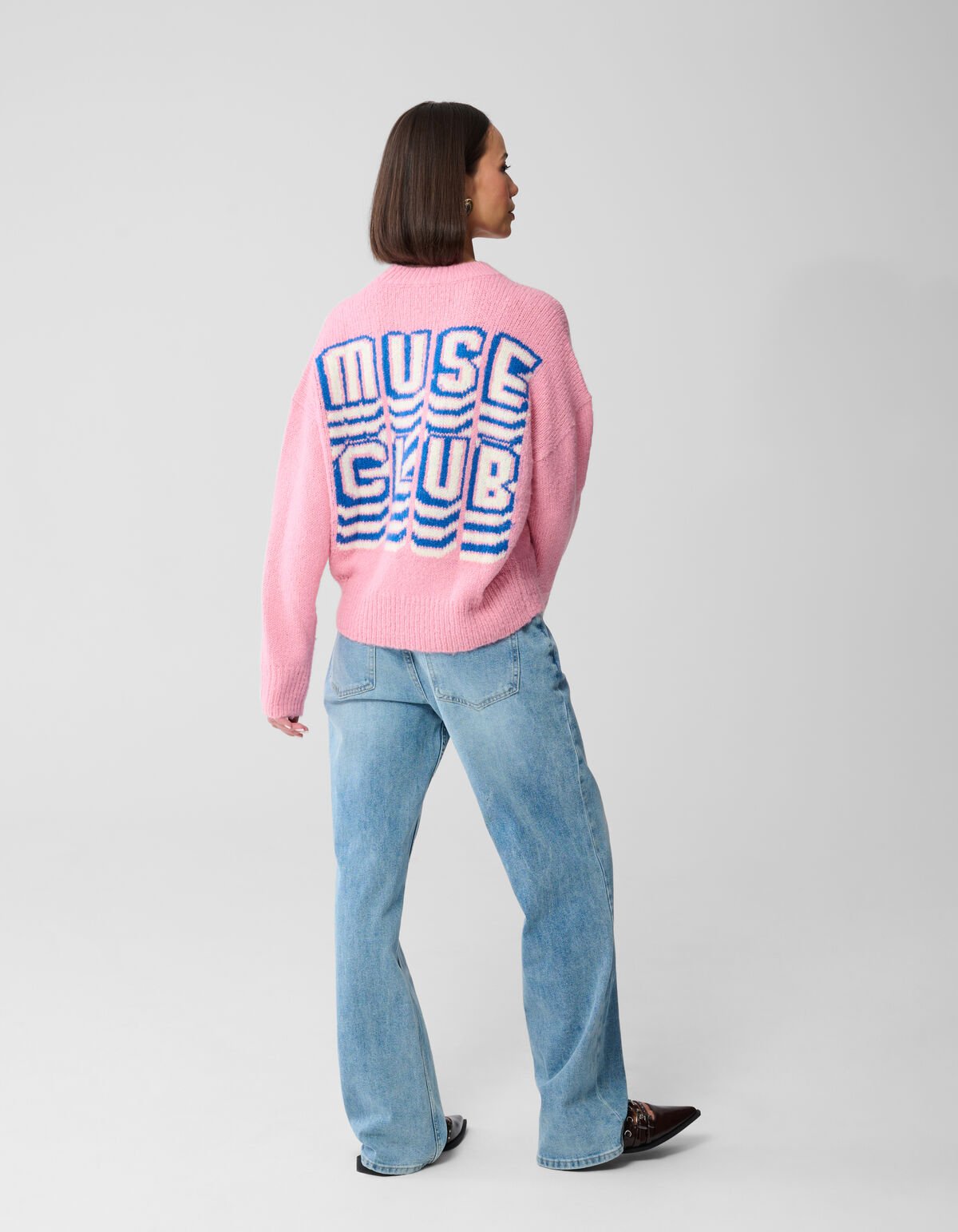 Muse Club Artwork Trui Roze SHOEBY WOMEN