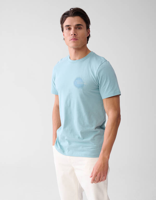 Artwork T-shirt Lichtblauw SHOEBY MEN