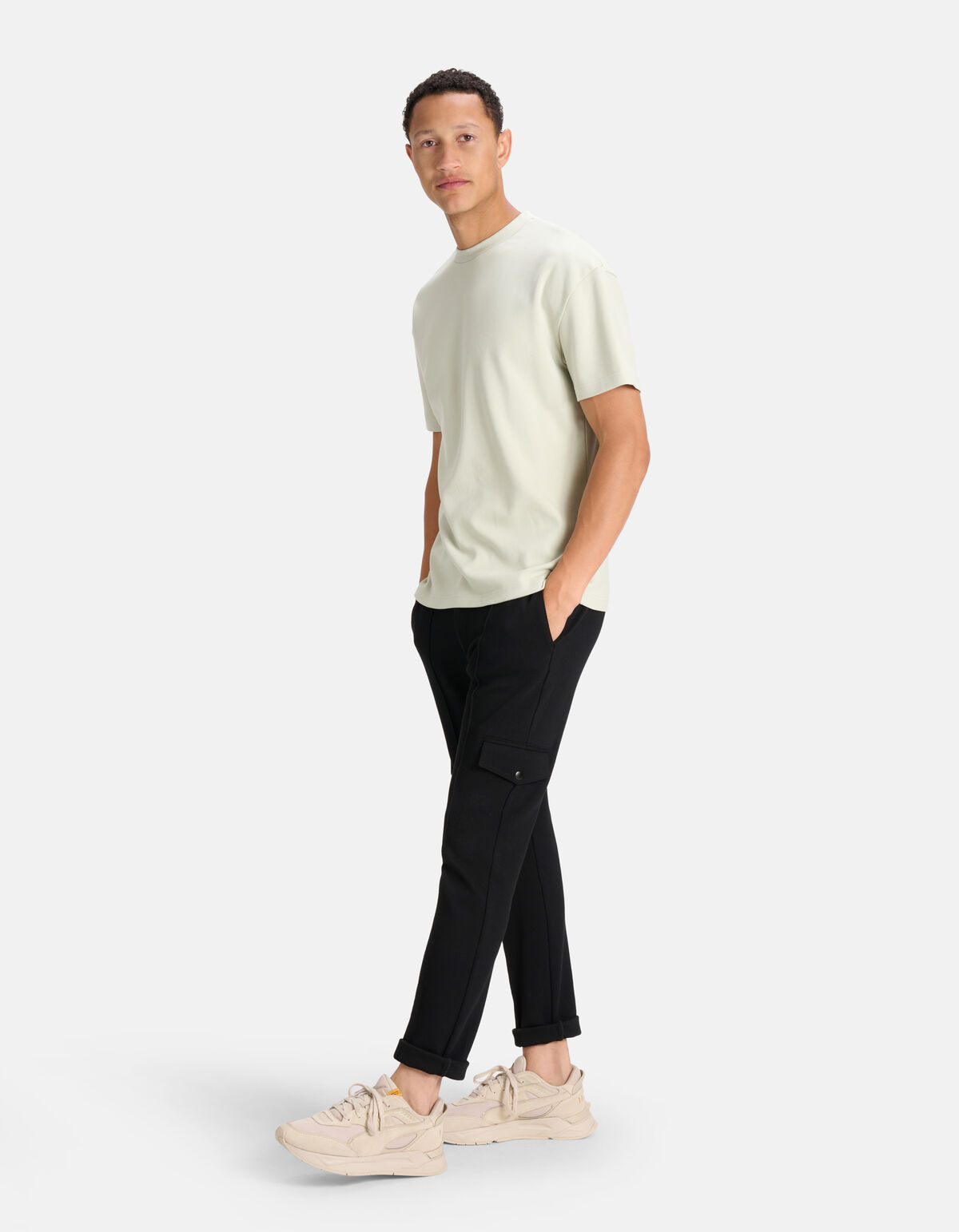 Relaxed Fit T-shirt Lichtgroen SHOEBY MEN