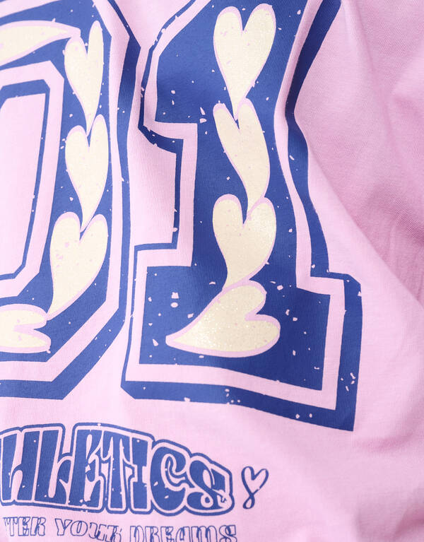 Athletics Artwork T-shirt Roze SHOEBY GIRLS