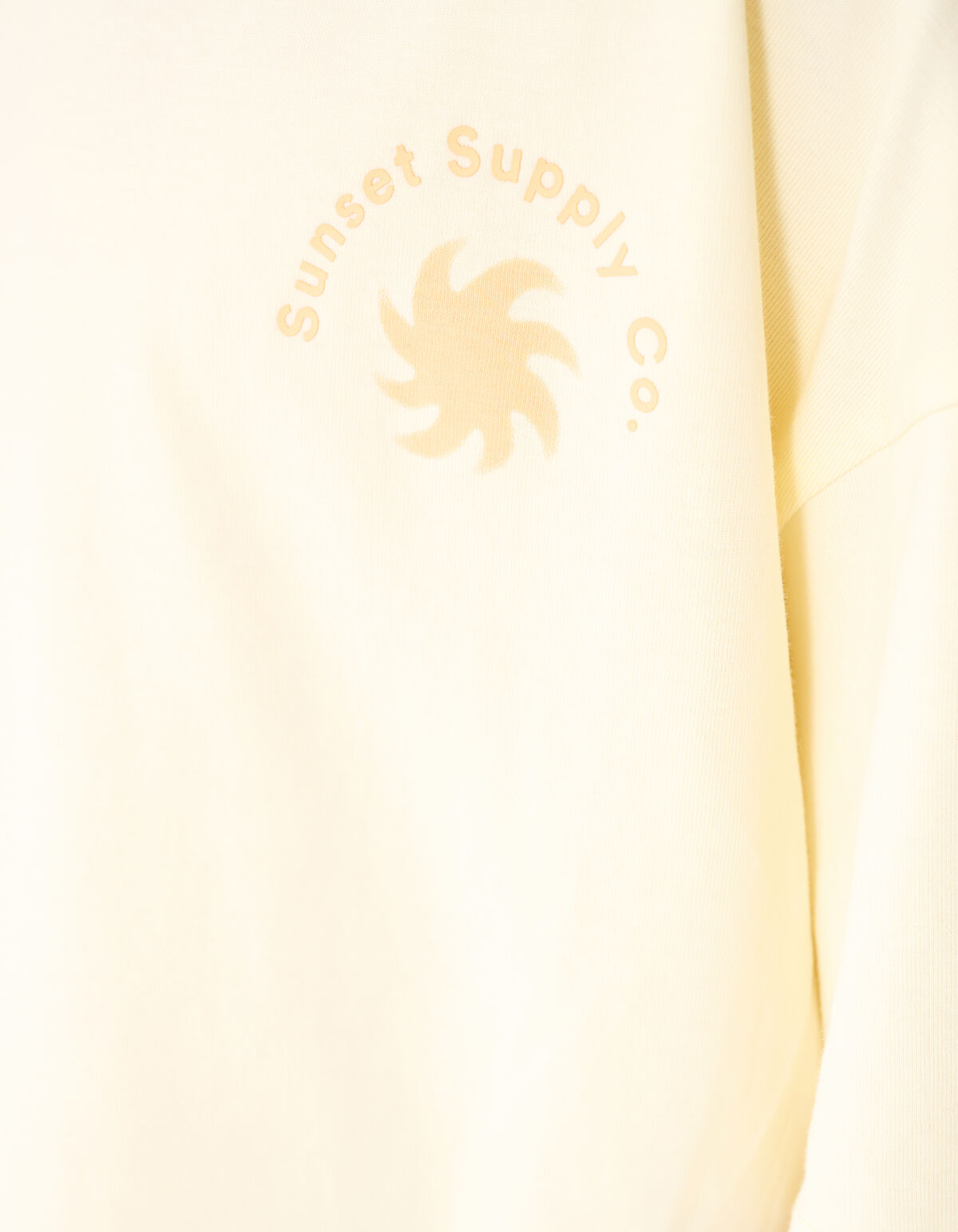 Sunset Artwork T-shirt Lichtgeel SHOEBY BOYS