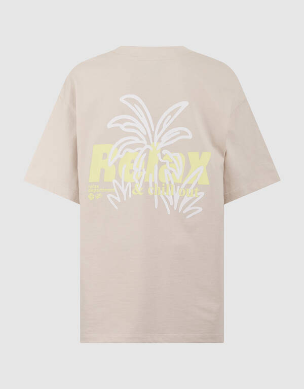 Relax Artwork T-shirt Beige SHOEBY BOYS