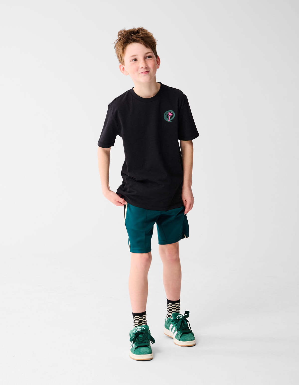 Palm Artwork T-shirt Zwart SHOEBY BOYS
