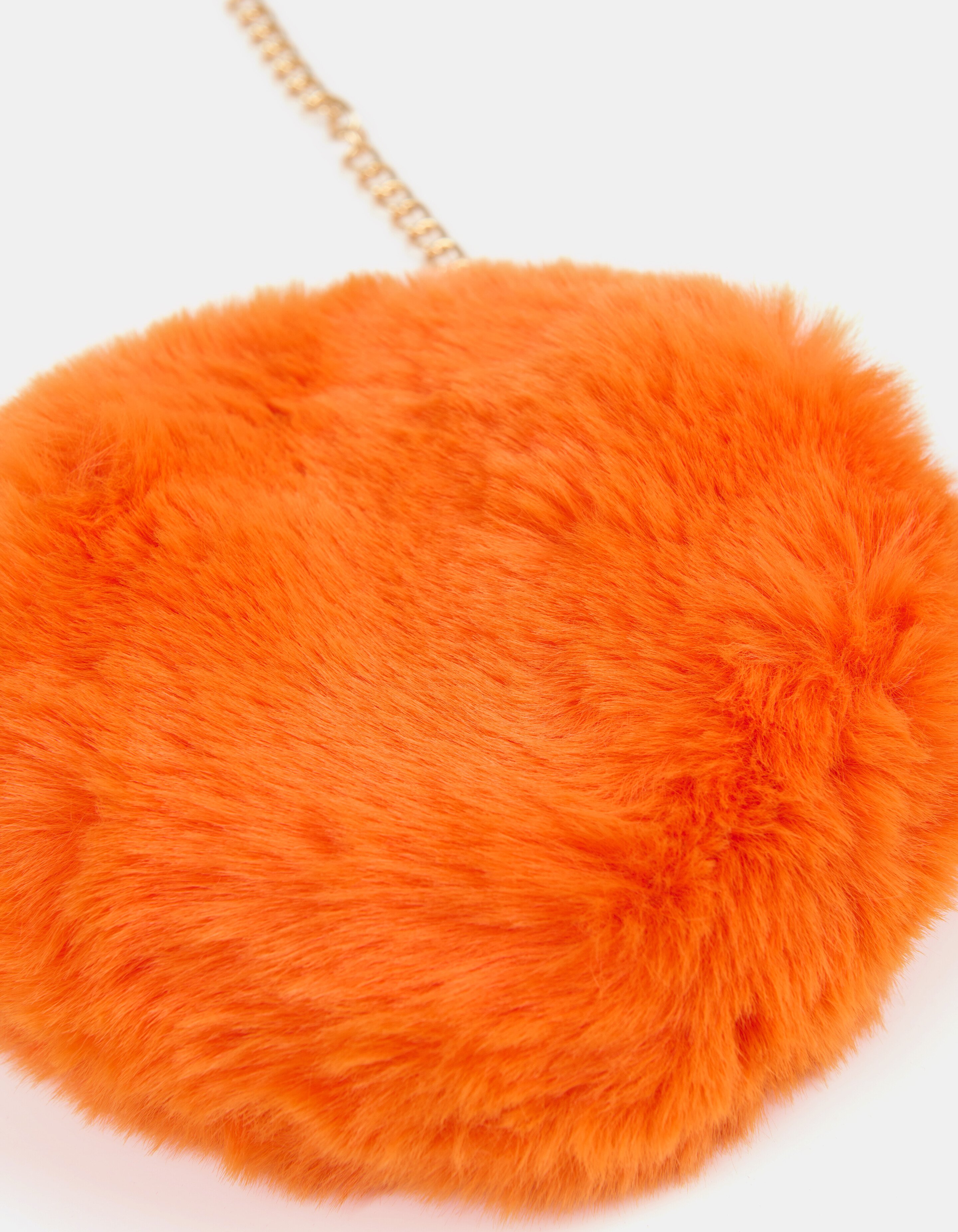 Ronde Fur Tas Oranje ACCESSOIRES SHOEBY