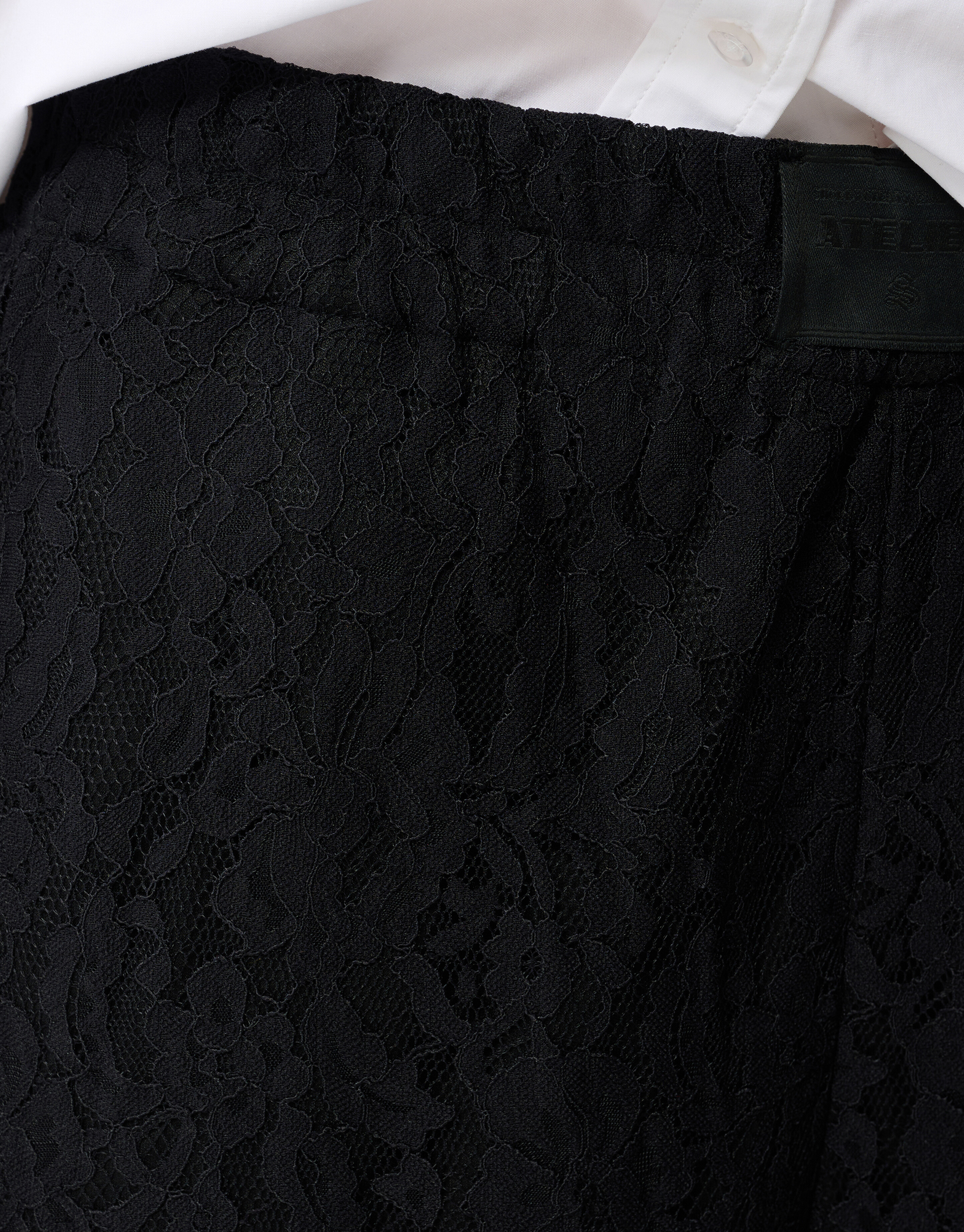 Kanten Wide Leg Broek Zwart SHOEBY WOMEN