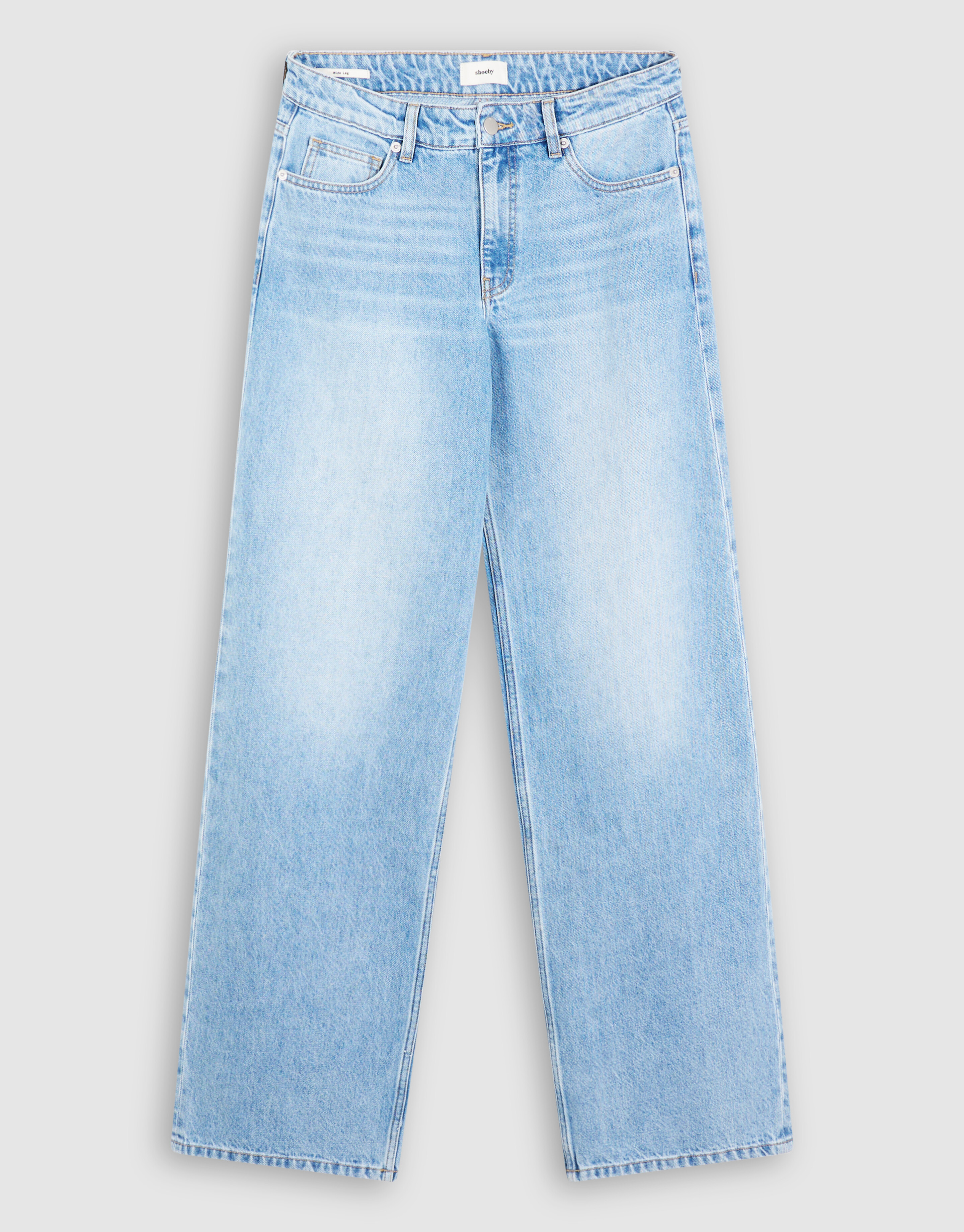 Mid Waist Wide Leg Fit Jeans Mediumstone SHOEBY WOMEN