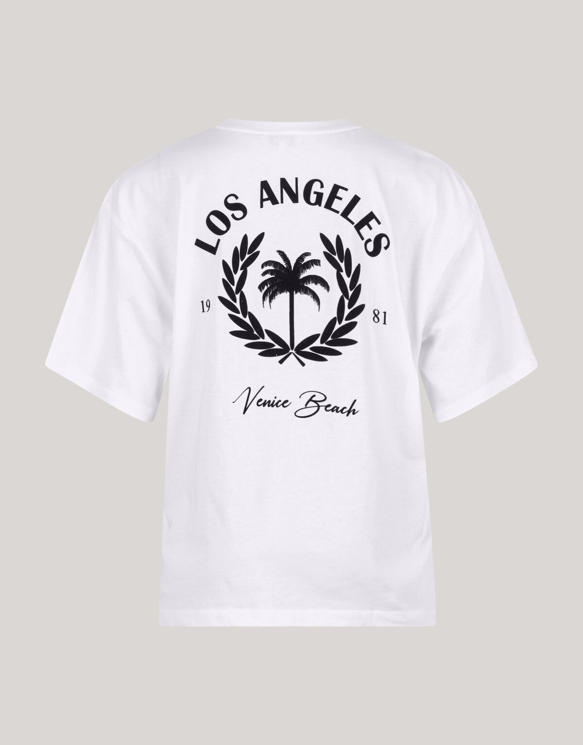 Velvet Artwork T-Shirt Wit SHOEBY WOMEN