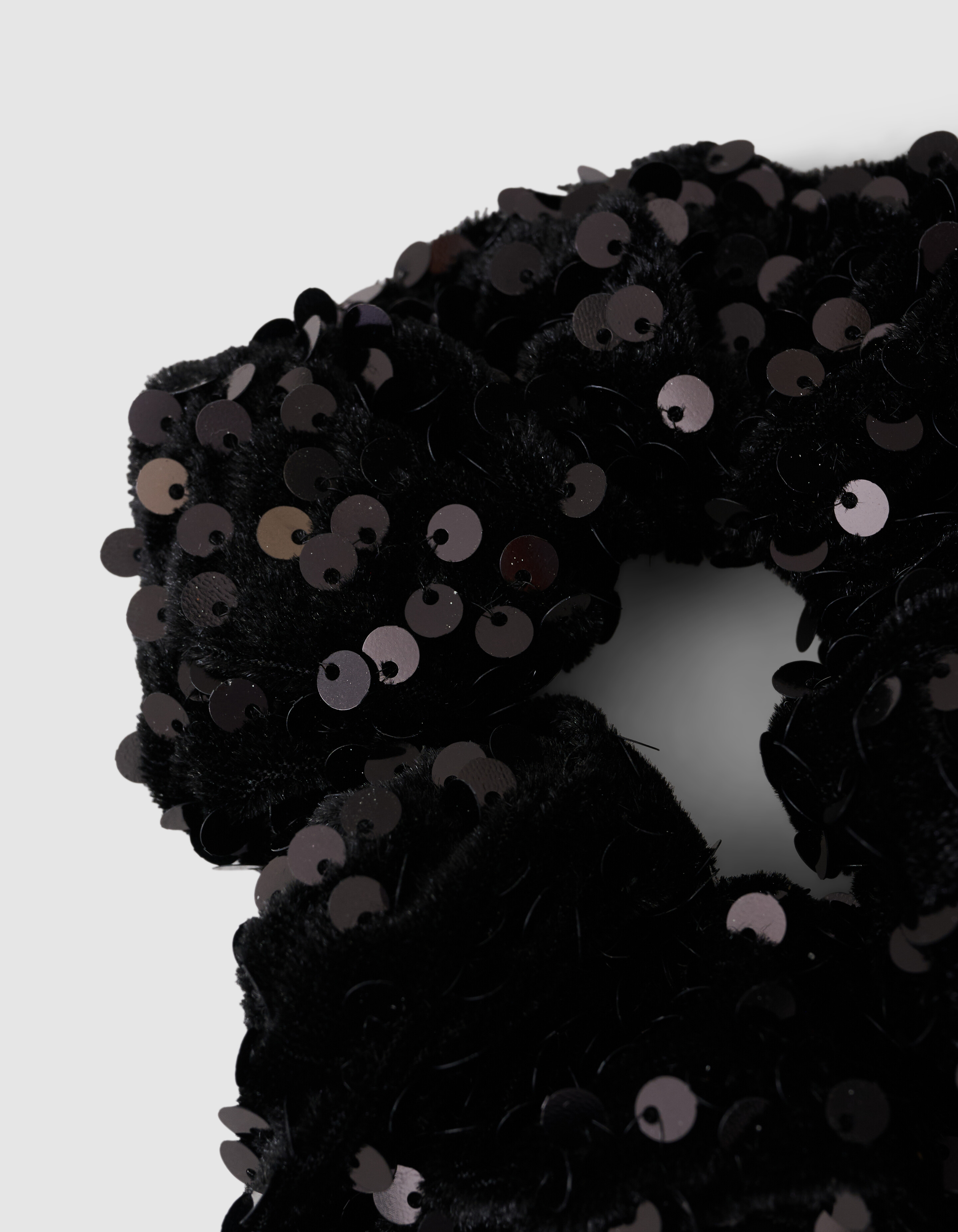 Sequin Scrunchie Zwart SHOEBY ACCESSOIRES