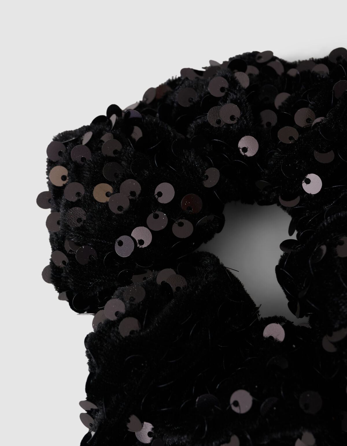 Sequin Scrunchie Zwart SHOEBY ACCESSOIRES