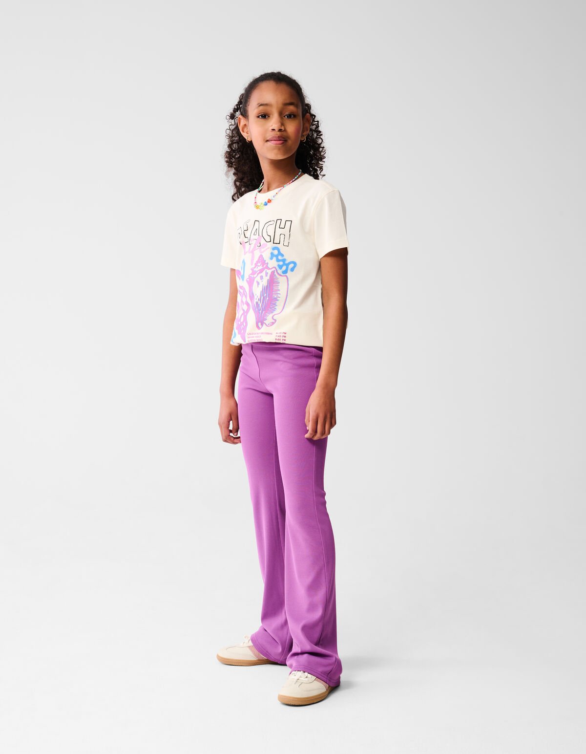 Flared Legging Paars SHOEBY GIRLS