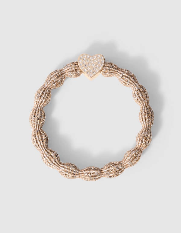 Wave Lurex Haarelastiek Goud SHOEBY ACCESSOIRES