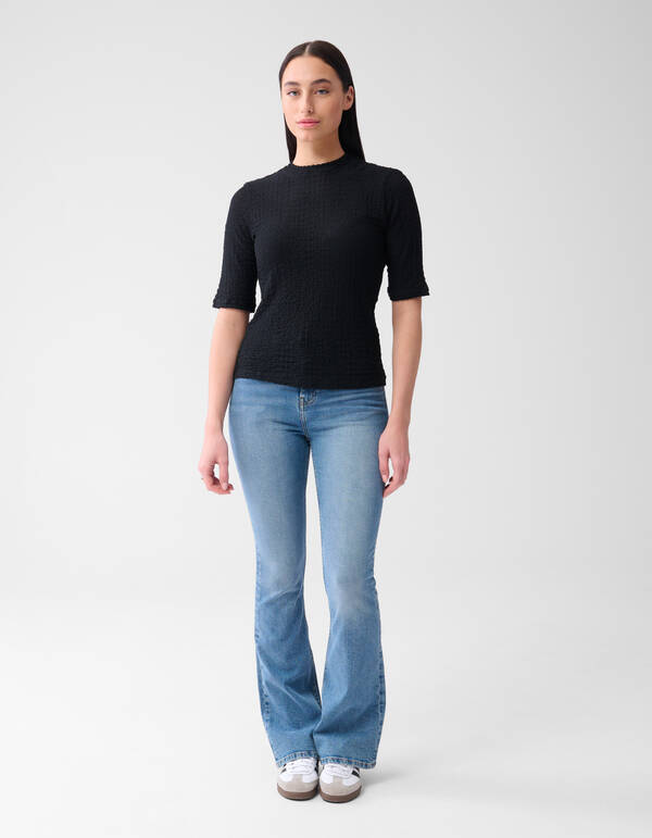 Crinkle Top Zwart SHOEBY WOMEN