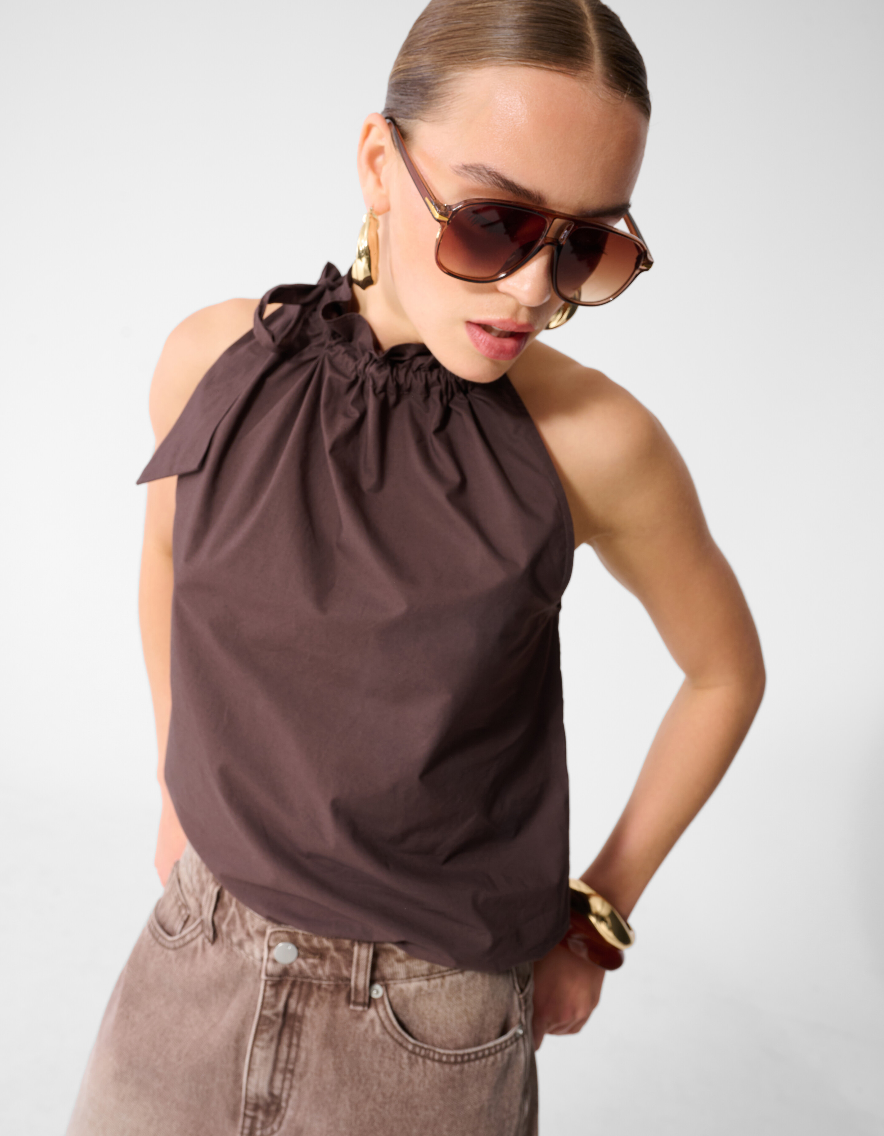 Halter Top Bruin SHOEBY WOMEN