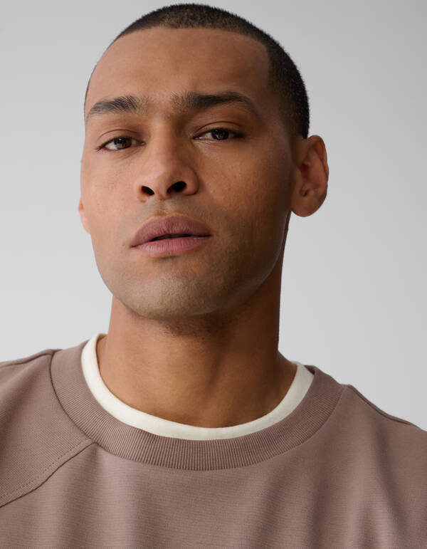 Big Sparkle Sweater Lichtbruin SHOEBY MEN