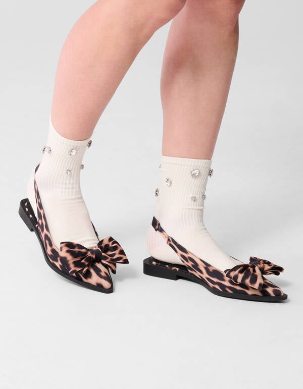 Strass Sokken Gebroken Wit SHOEBY ACCESSOIRES