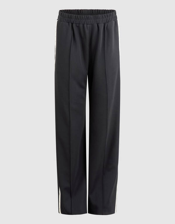 Studded Wide Leg Broek Donkergrijs SHOEBY GIRLS