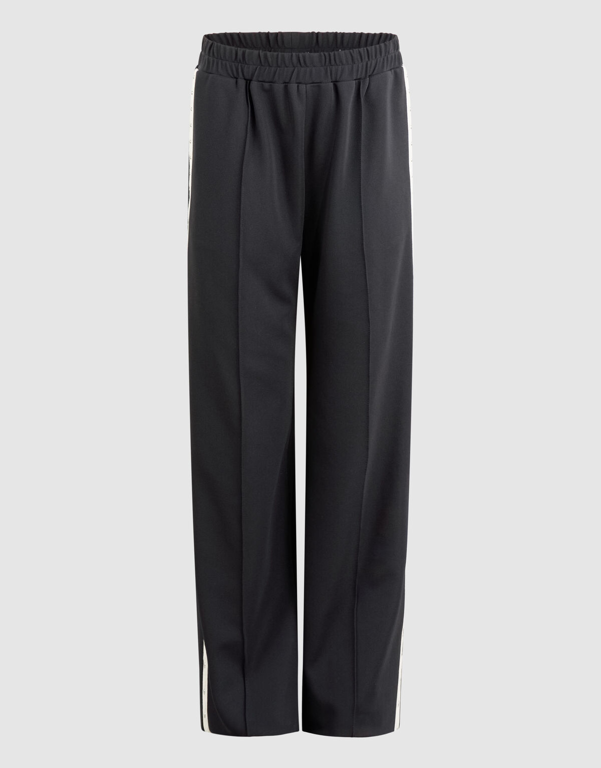 Studded Wide Leg Broek Donkergrijs SHOEBY GIRLS