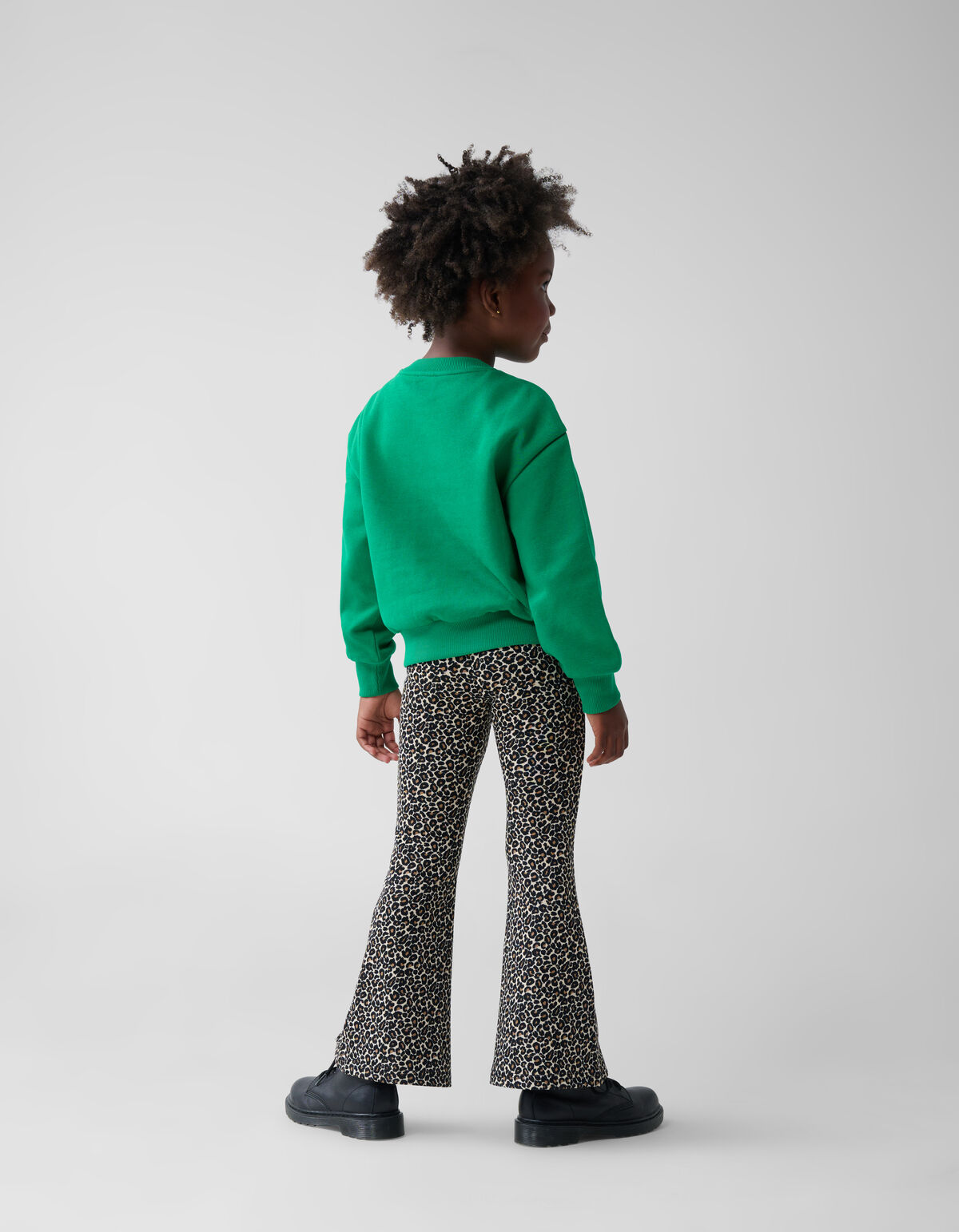 Leopard Split Flared Legging Bruin SHOEBY GIRLS