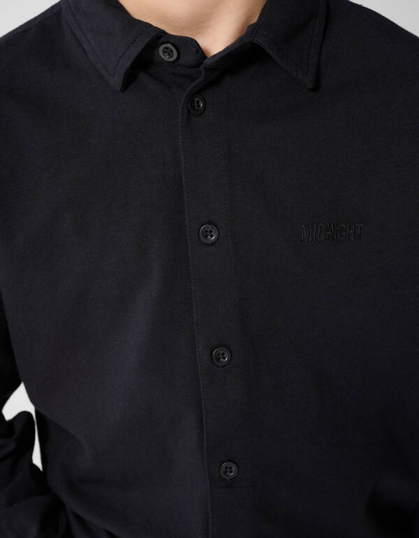 Jersey Overhemd Zwart SHOEBY BOYS