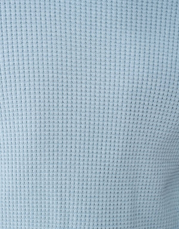 Gebreide Waffle Trui Lichtblauw SHOEBY MEN