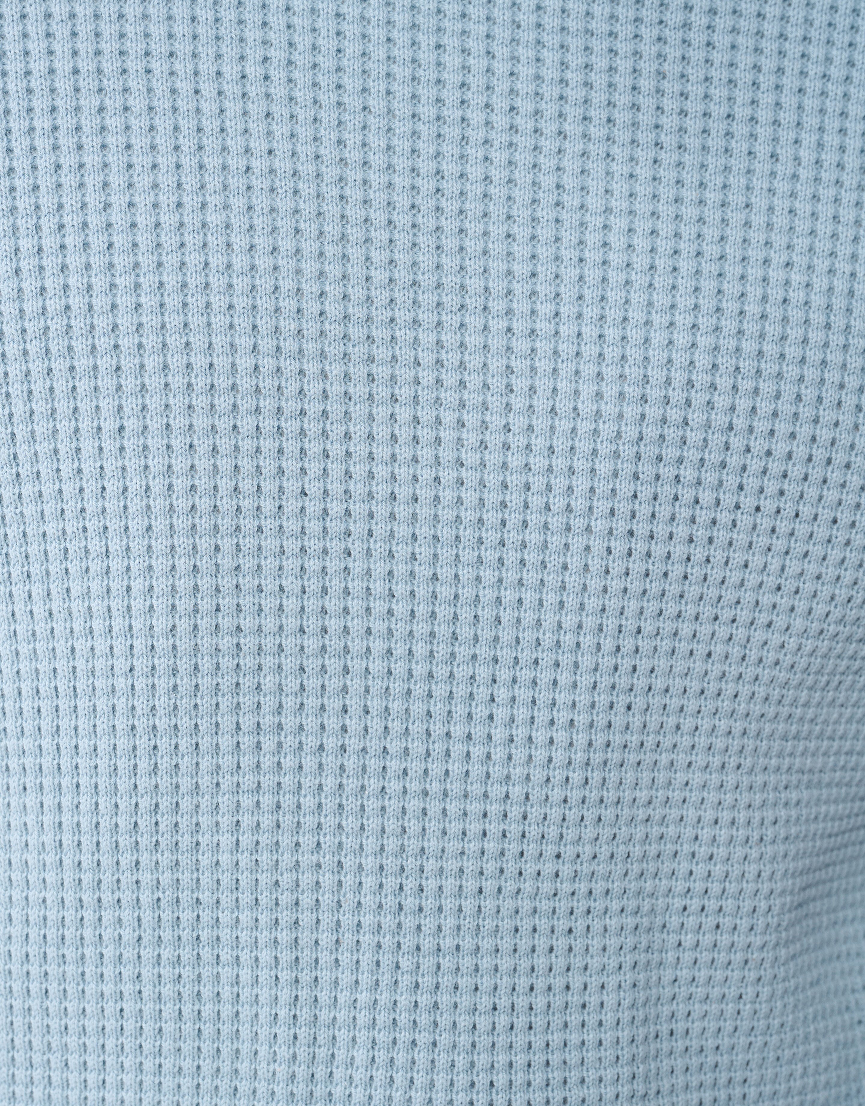 Gebreide Waffle Trui Lichtblauw SHOEBY MEN