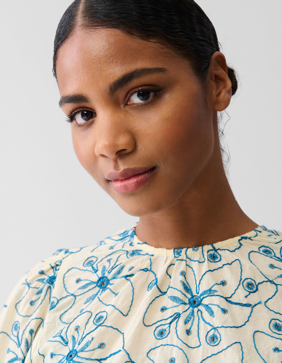 Broderie Blouse Geel SHOEBY WOMEN