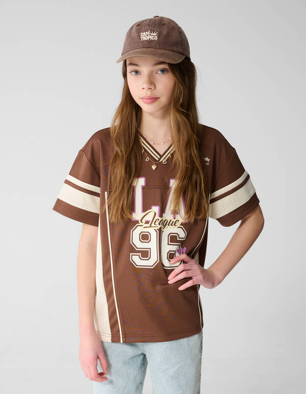 Baseball Artwork T-shirt Bruin SHOEBY GIRLS