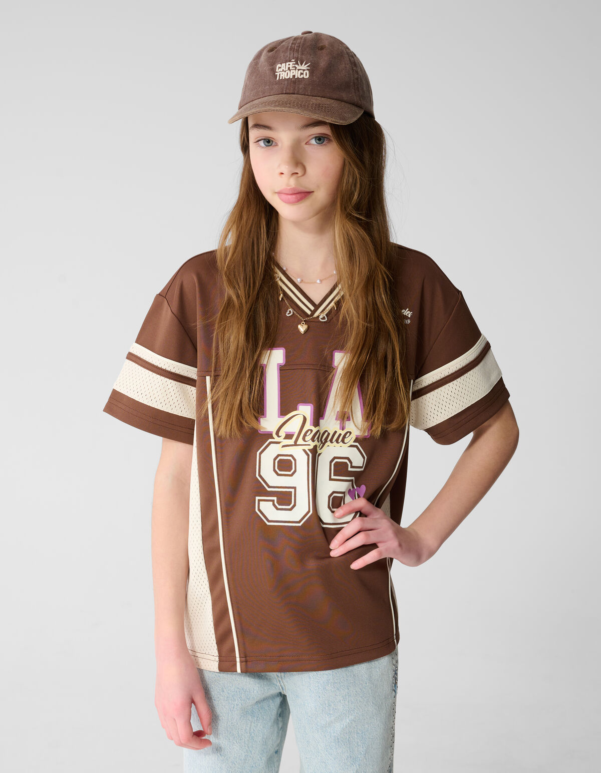 Baseball Artwork T-shirt Bruin SHOEBY GIRLS