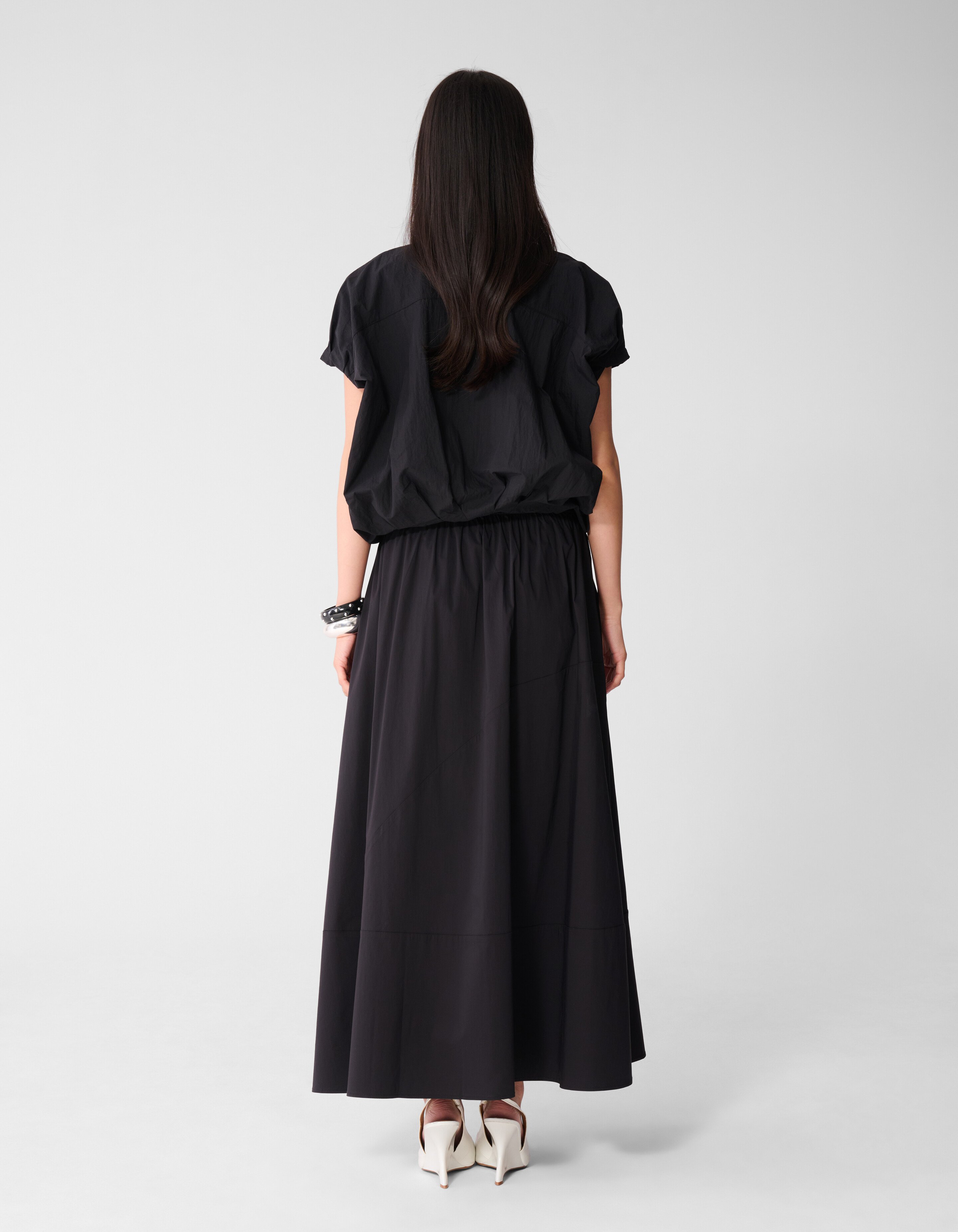 Poplin Maxi Rok Zwart SHOEBY WOMEN