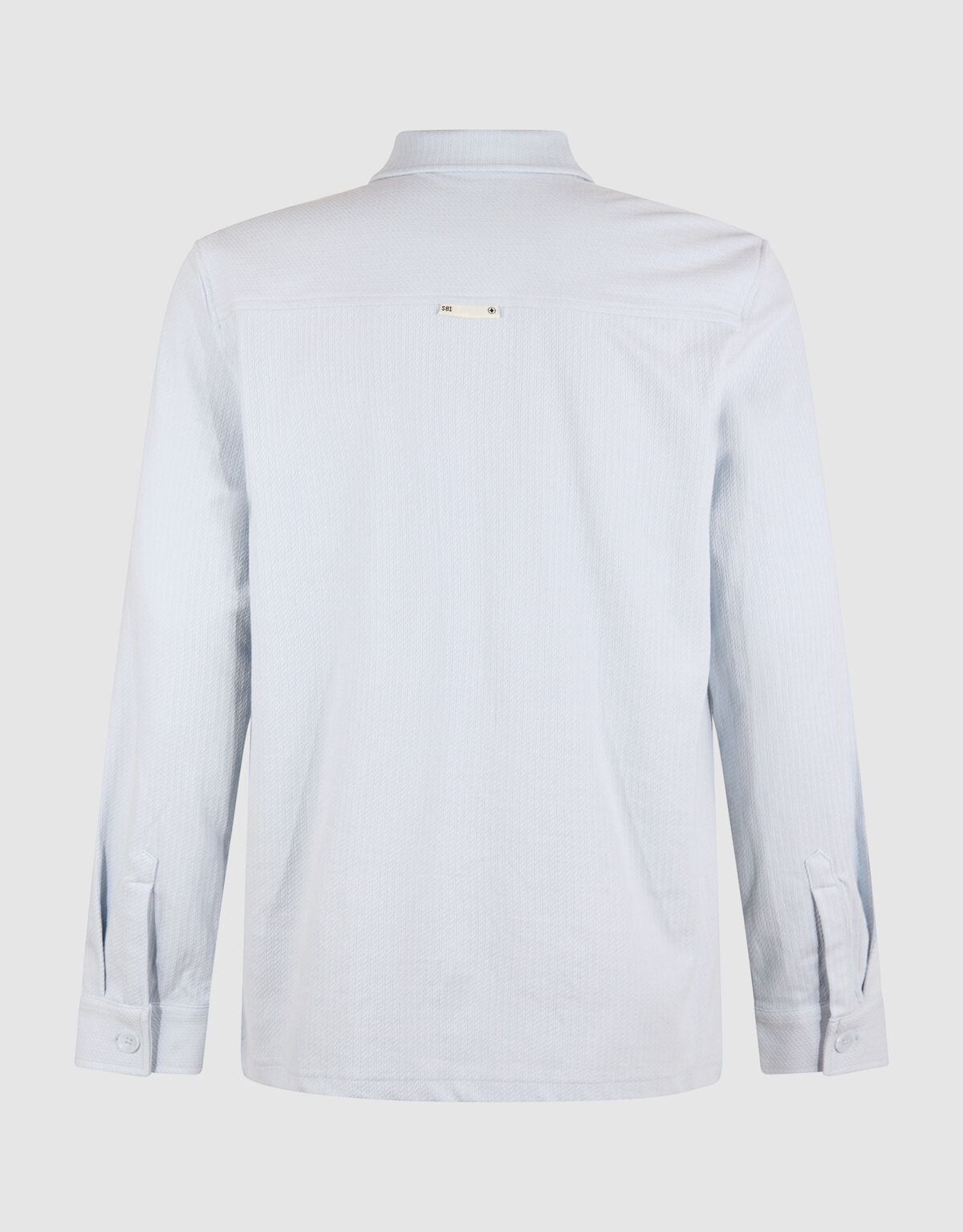 Structuur Overshirt Lichtblauw SHOEBY MEN