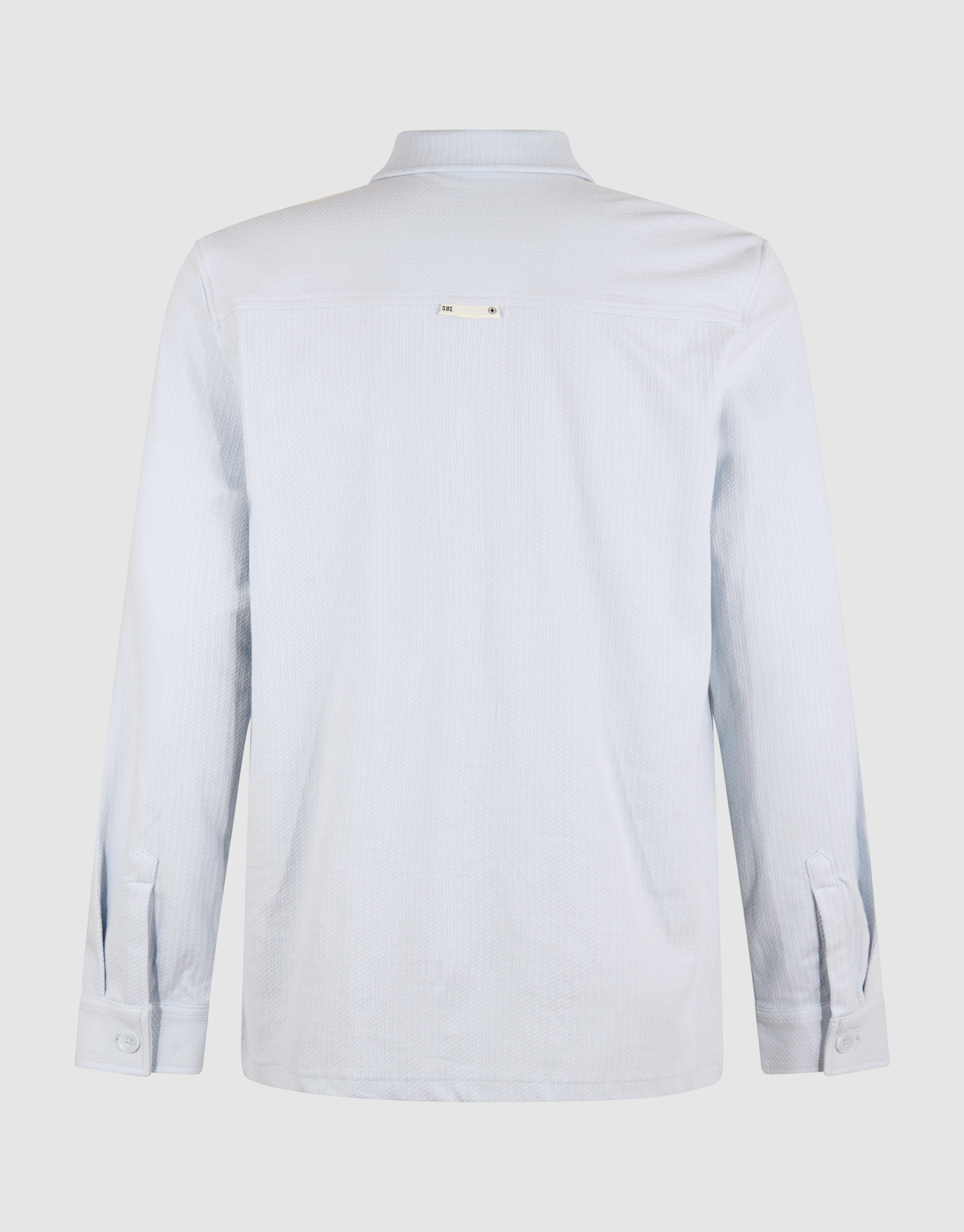 Structuur Overshirt Lichtblauw SHOEBY MEN