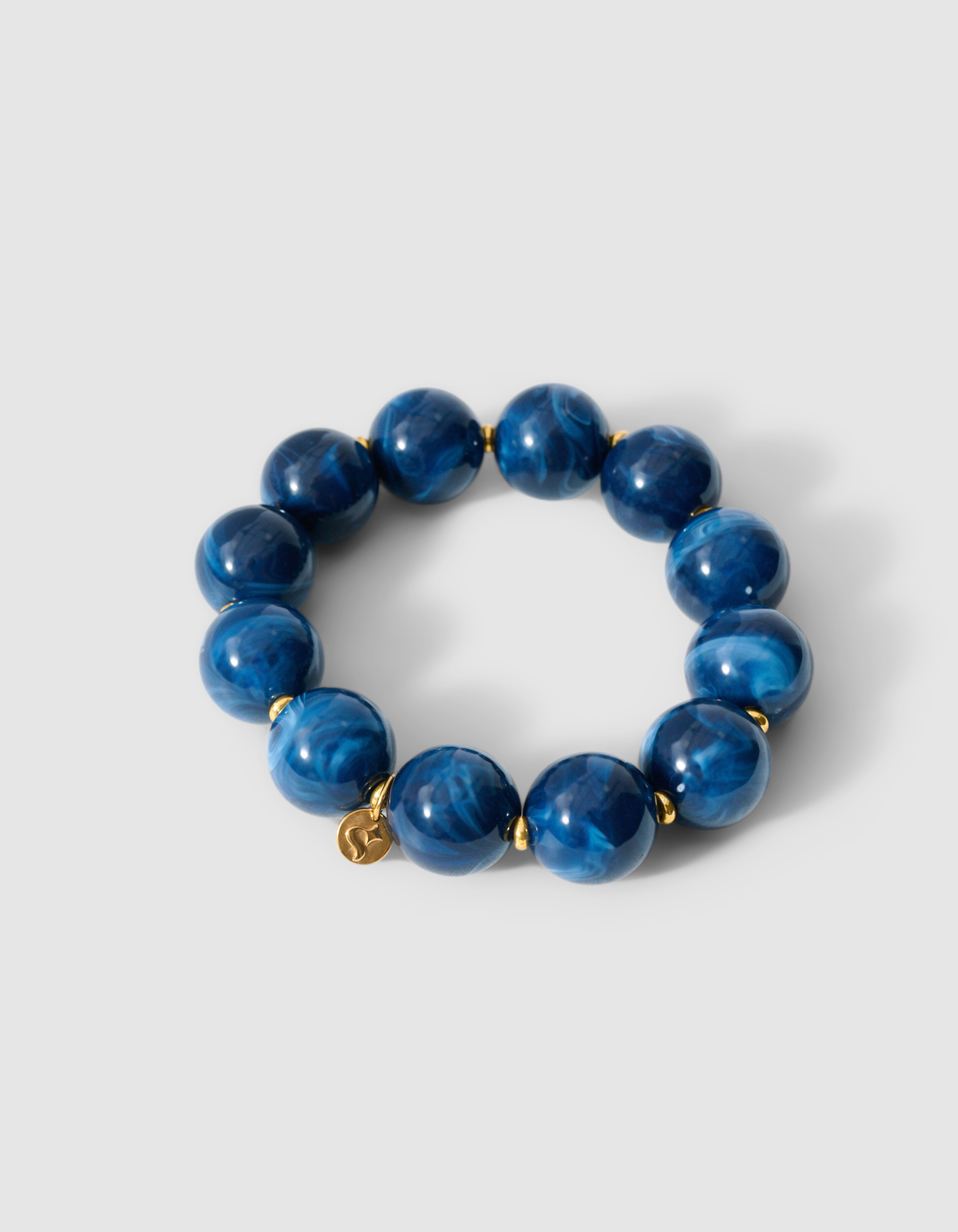 Beaded Armband Donkerblauw SHOEBY ACCESSOIRES