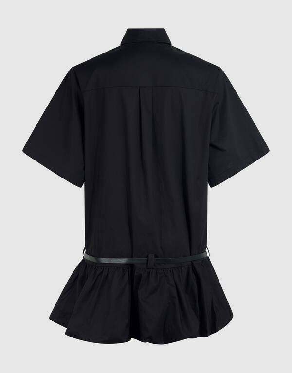 Oversized Balloon Mini Jurk Zwart SHOEBY WOMEN