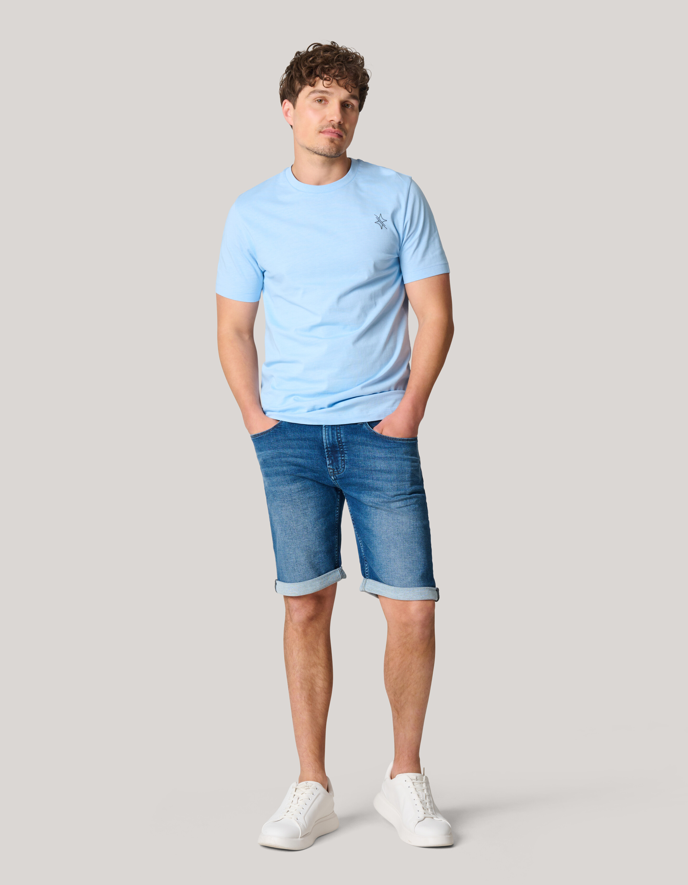 Jog Denim Short Donkerblauw SHOEBY MEN