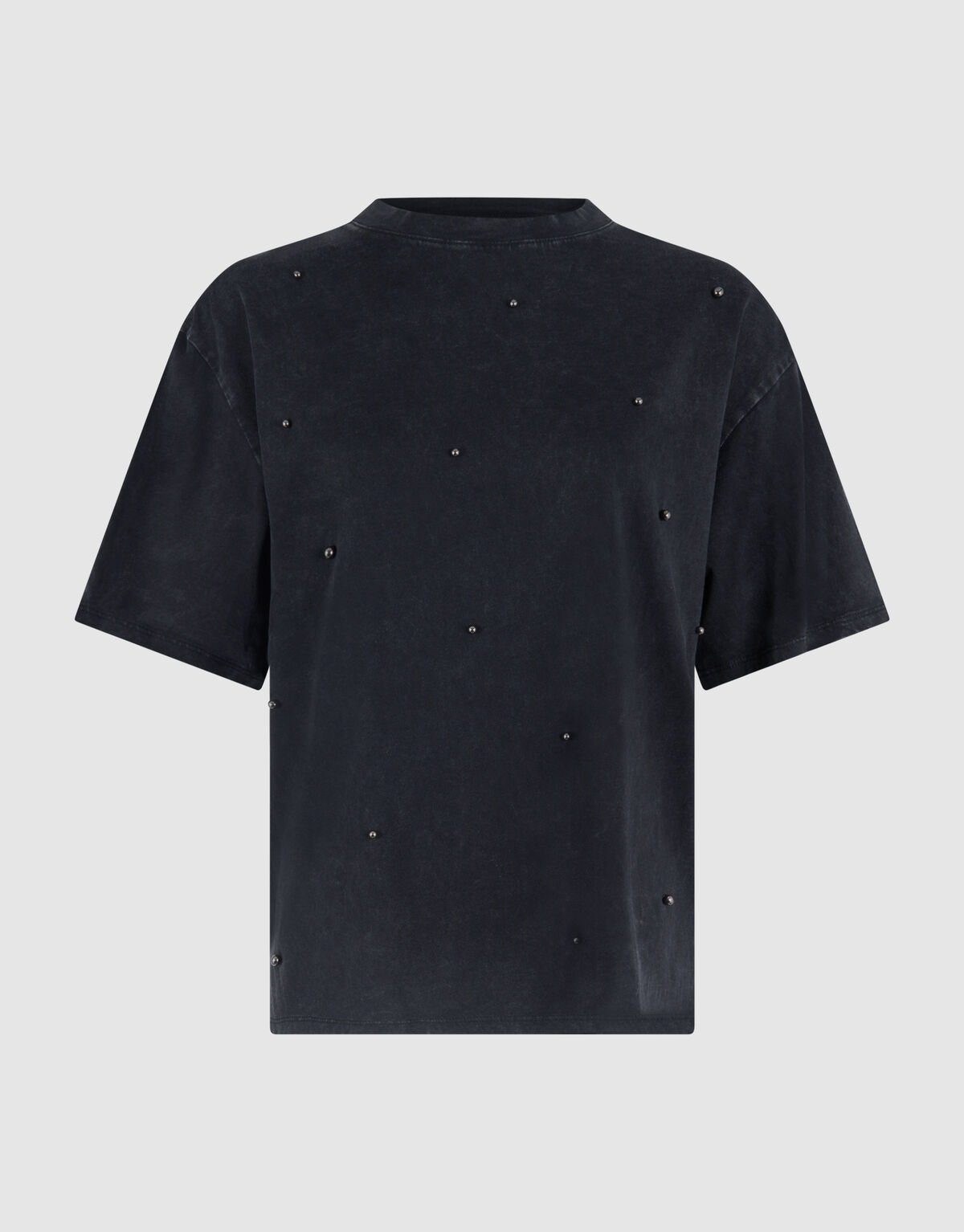 Parel Washed T-shirt Donkergrijs SHOEBY WOMEN