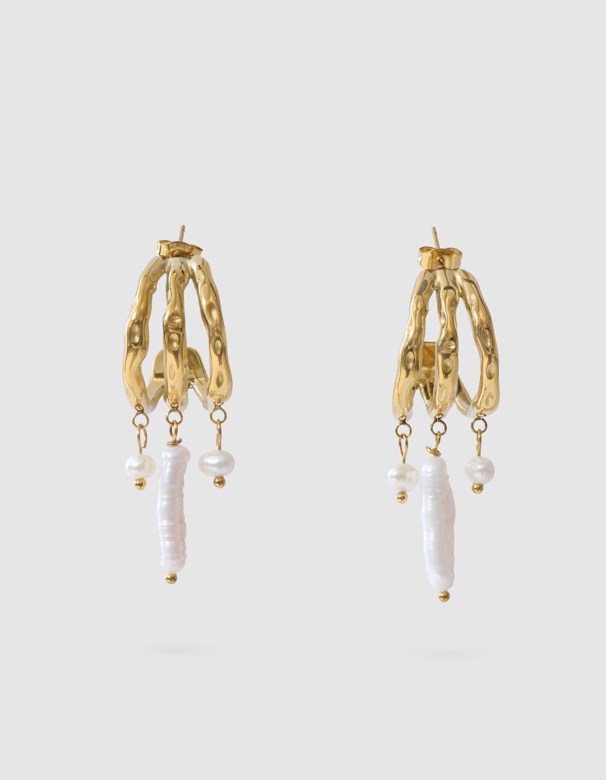 Parel Hoop Oorbellen Goud SHOEBY ACCESSOIRES