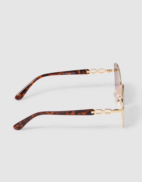 Small Chain Zonnebril Lichtbruin SHOEBY ACCESSOIRES