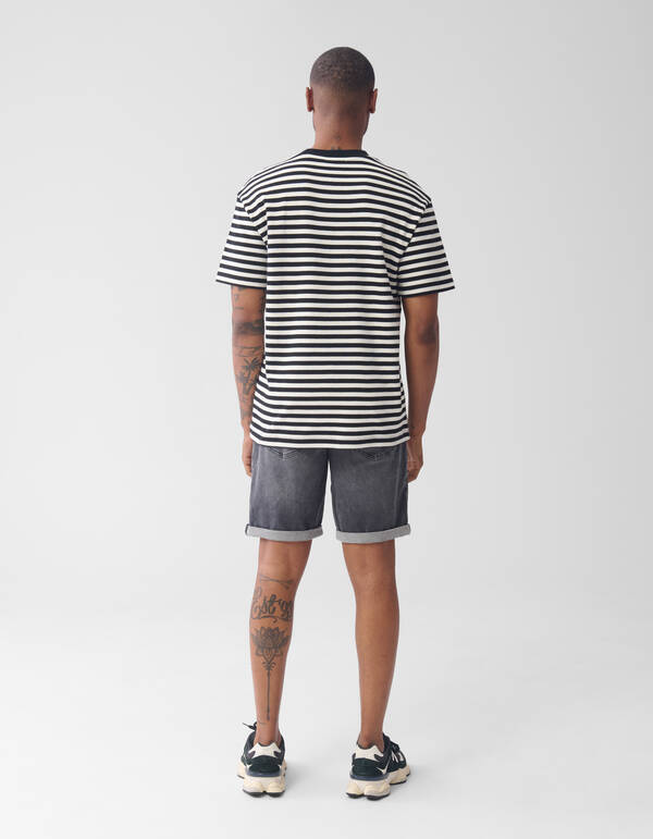 Denim Short Donkergrijs SHOEBY MEN