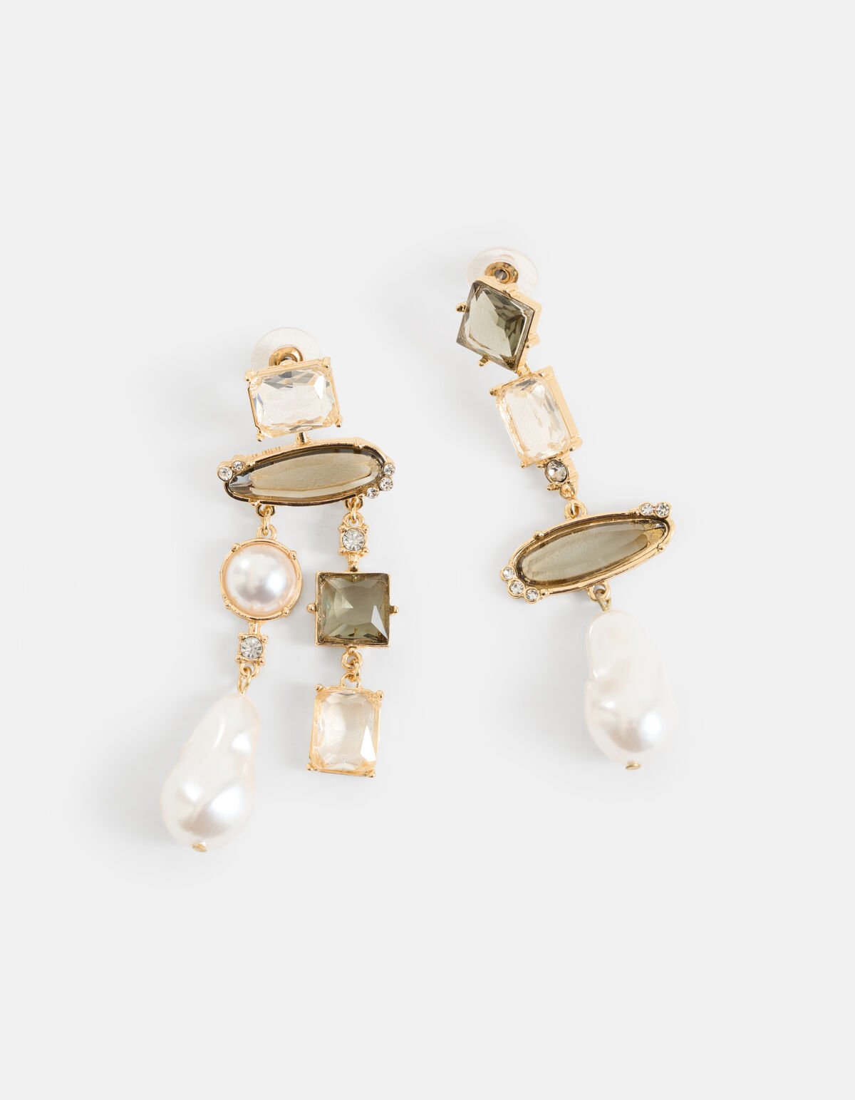 Different Oorbellen Grijs SHOEBY ACCESSOIRES