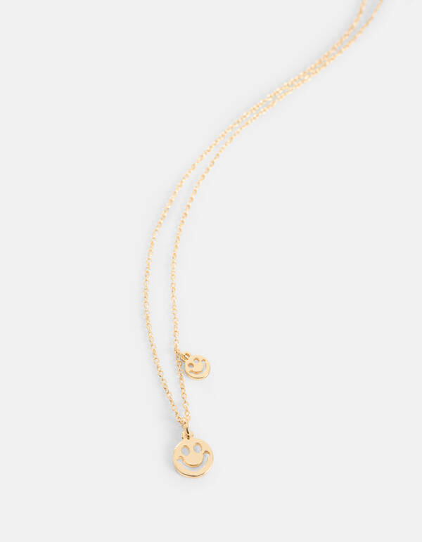Smiley Ketting Goud SHOEBY ACCESSOIRES