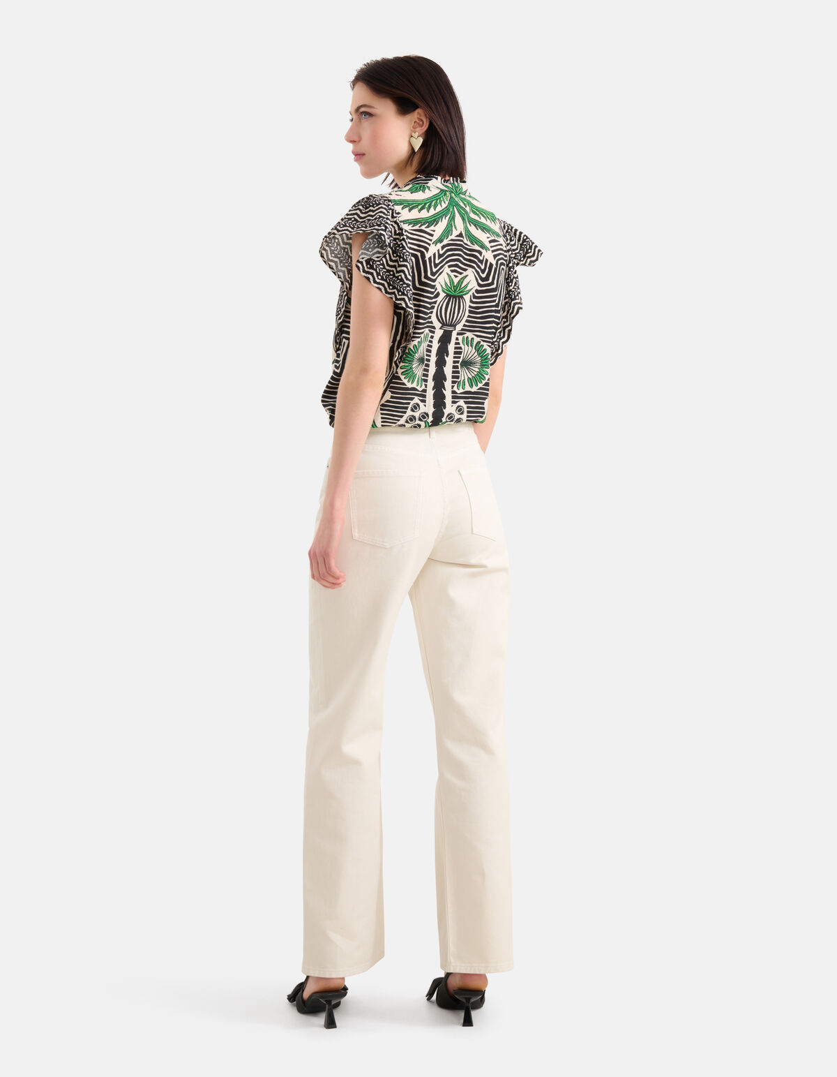 Print Blouse Zwart SHOEBY WOMEN