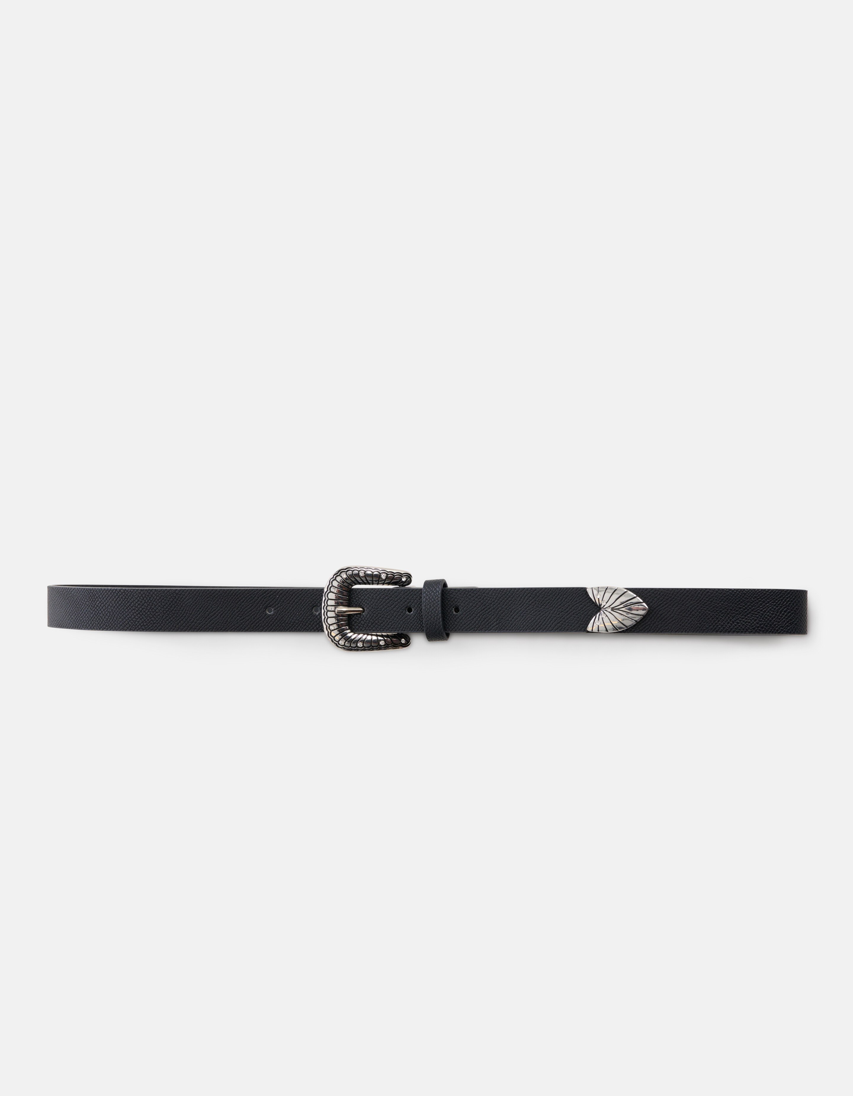 Western Slangenprint Riem Zwart SHOEBY ACCESSOIRES