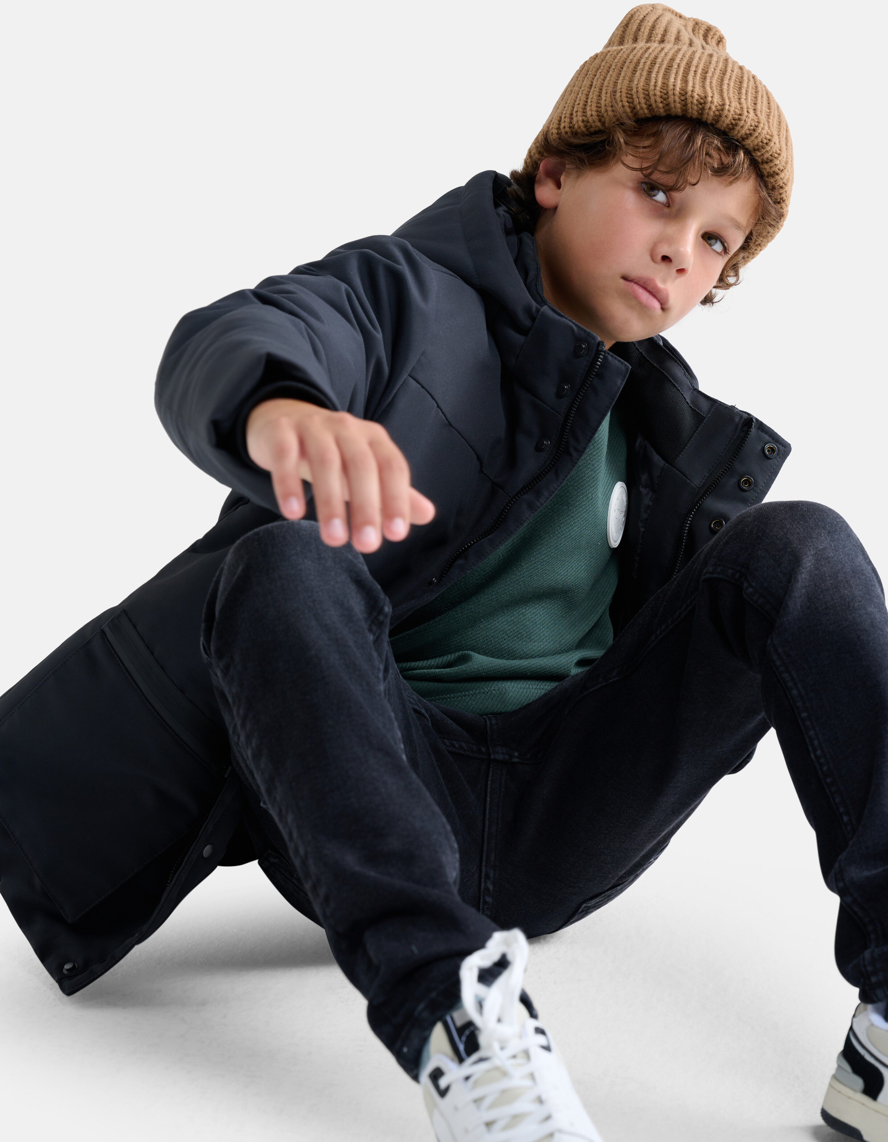 Parka Jas Donkergrijs SHOEBY BOYS