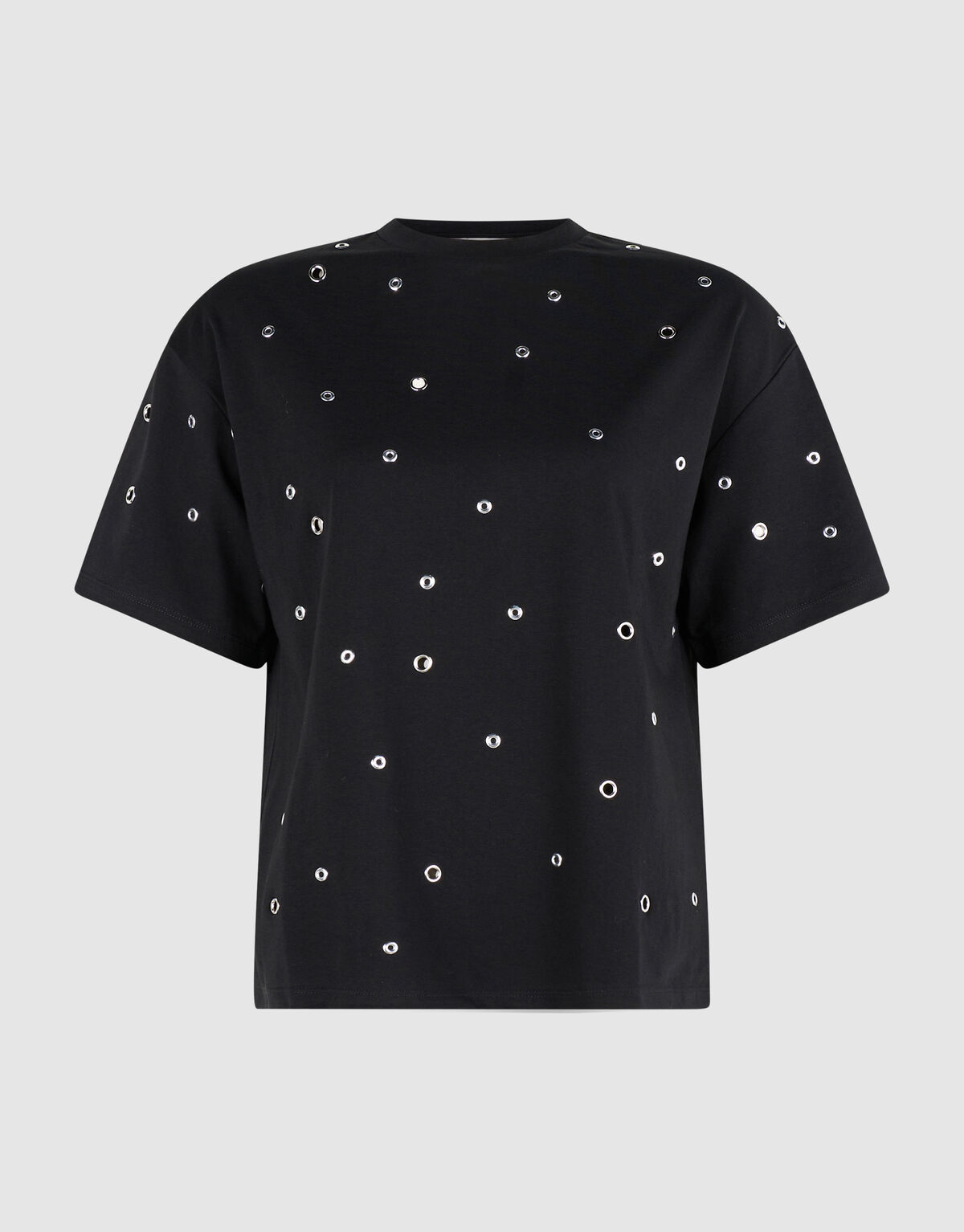 Eyelet T-shirt Zwart SHOEBY WOMEN